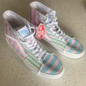VANS SK8 Multi Pastel Striped hi top M6.5/W8